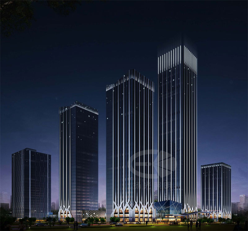 小區建築夜景照明設計 小區建築夜景照明設計