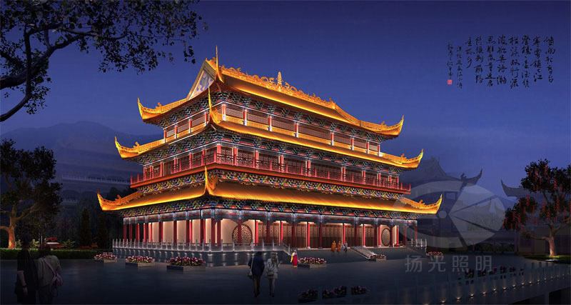 寺廟景觀照明設計 寺廟景觀照明設計