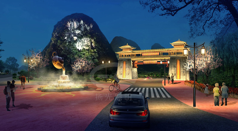 自然景區夜遊燈光(guāng)