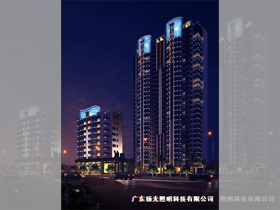 合群地產：汕頭群星華庭樓體亮（liàng）化