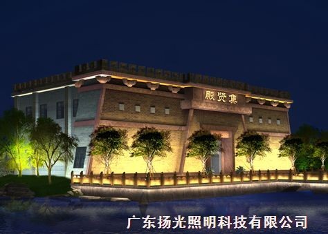 湖北三國赤壁集賢殿景觀（guān）照明工程