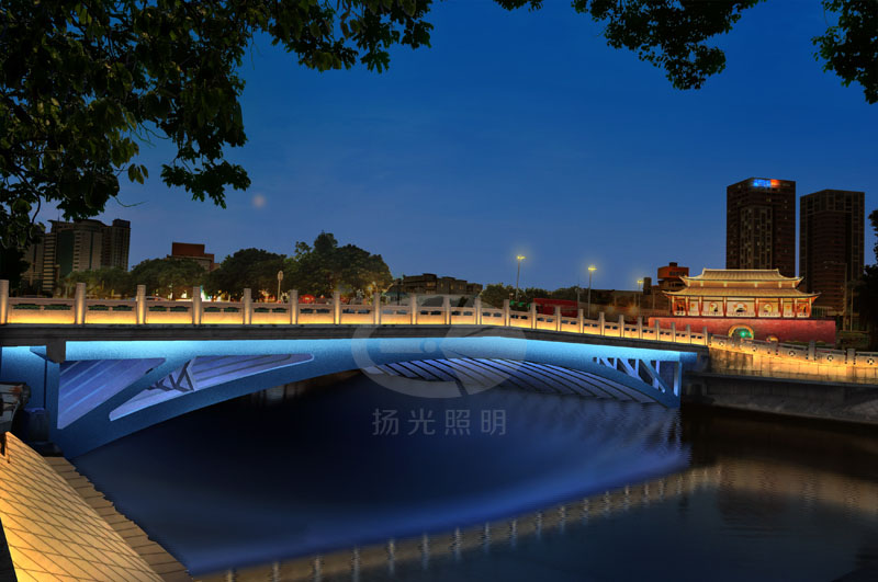 橋梁（liáng）燈光設計（jì）效（xiào）果圖