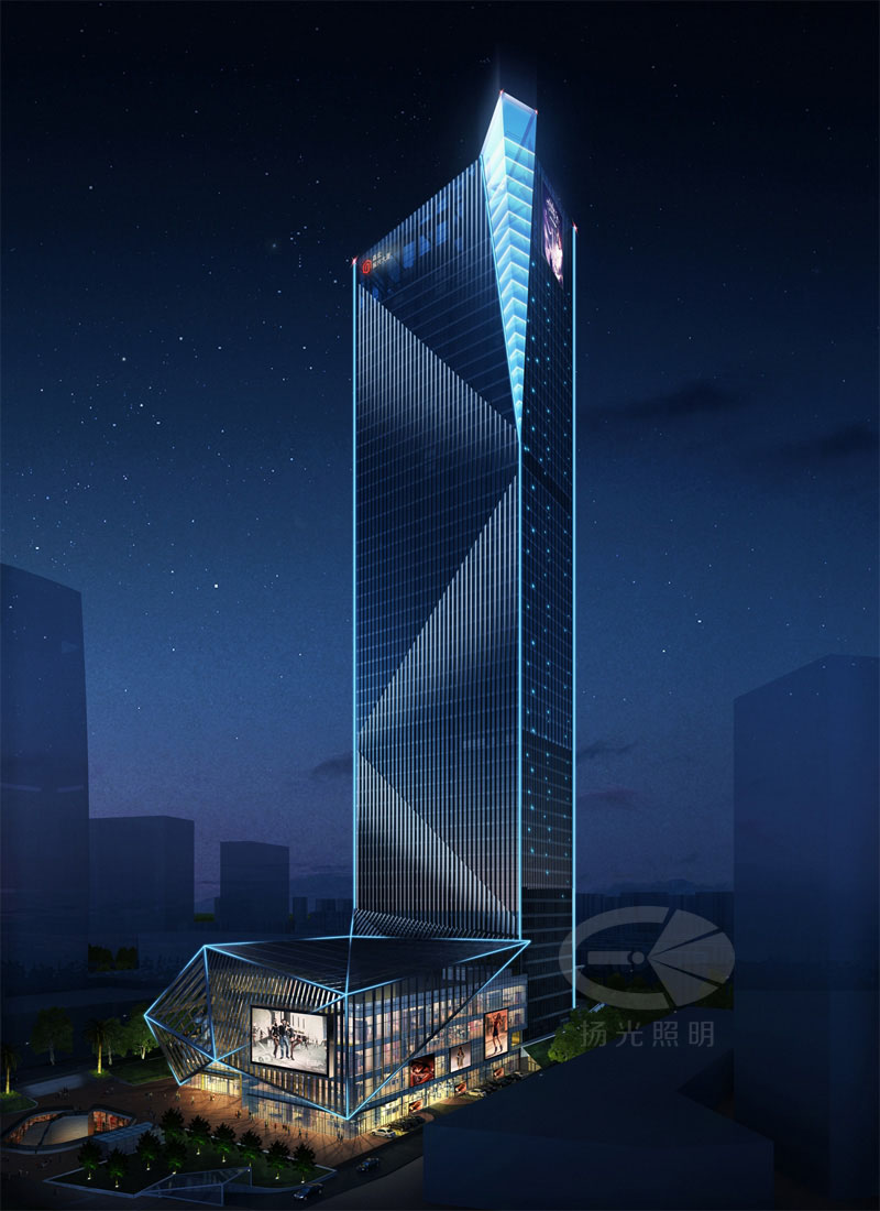 大樓夜（yè）景（jǐng）亮化設計效果圖