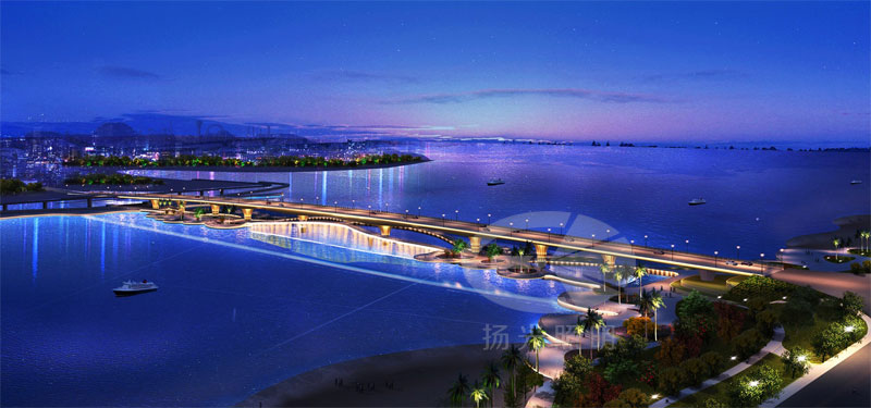 海南海花島夜遊燈光