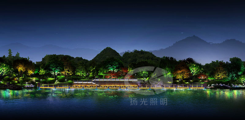 園（yuán）林燈光照明設計效果圖（tú）一
