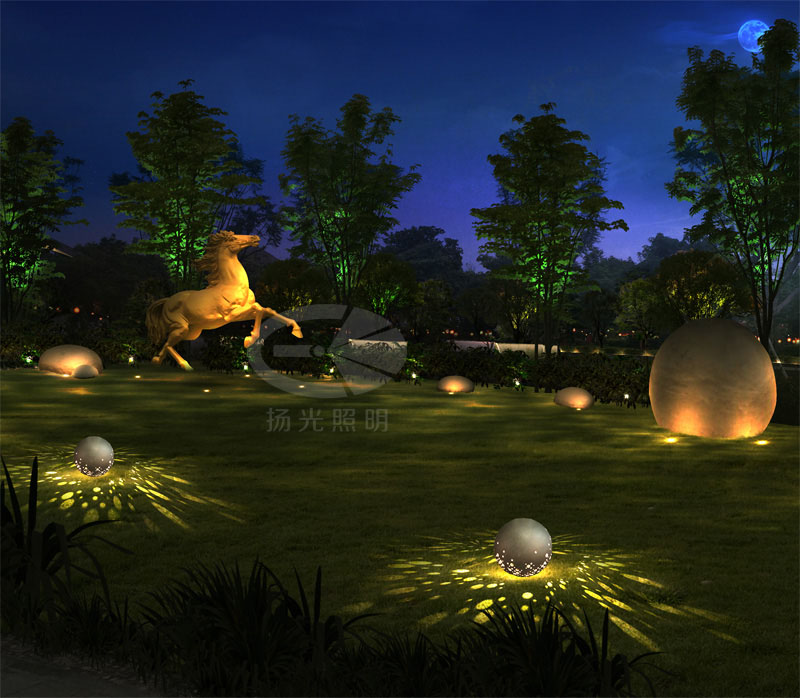 公園亮化照明設計效（xiào）果圖三