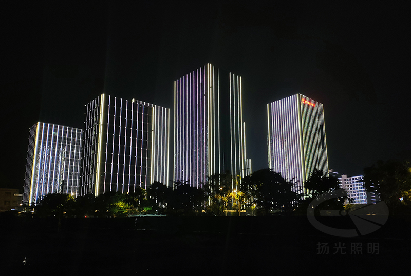 中國鐵建南方總（zǒng）部商業綜合體燈光工程實景圖