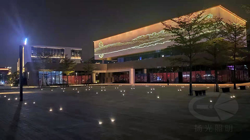 東莞中集智（zhì）穀產業園景觀照明工程夜景圖