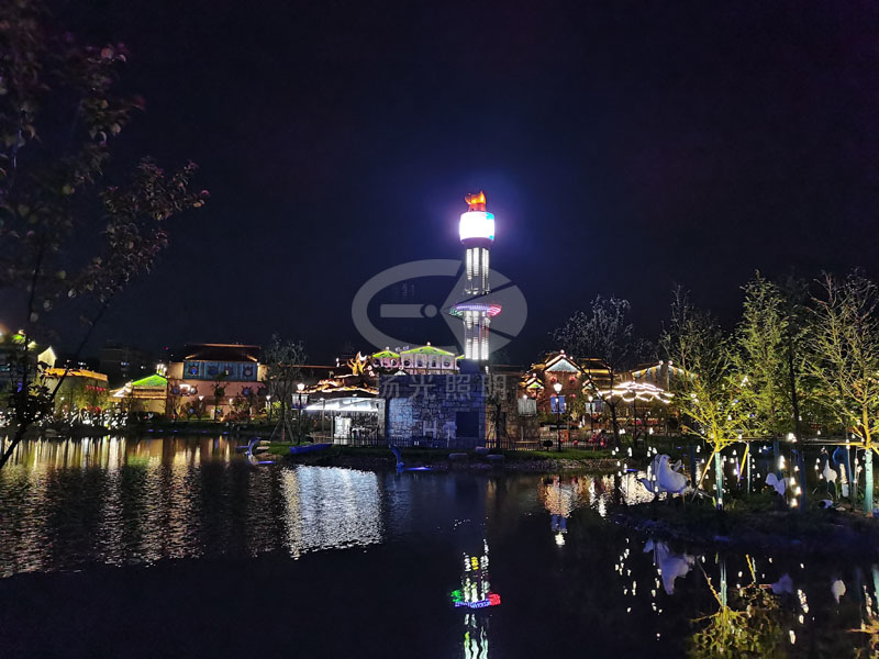 景點夜遊燈光工程夜（yè）景圖