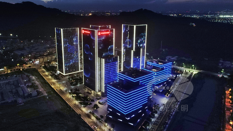 寫字樓景（jǐng）觀照明工程夜景圖