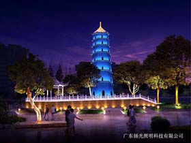 揚州文昌閣古建築（zhù）照（zhào）明