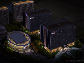 東莞搜於特辦公大樓夜景照明設計（jì）