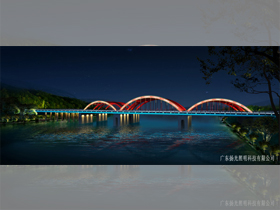 貴州黃（huáng）弓大橋夜景照明