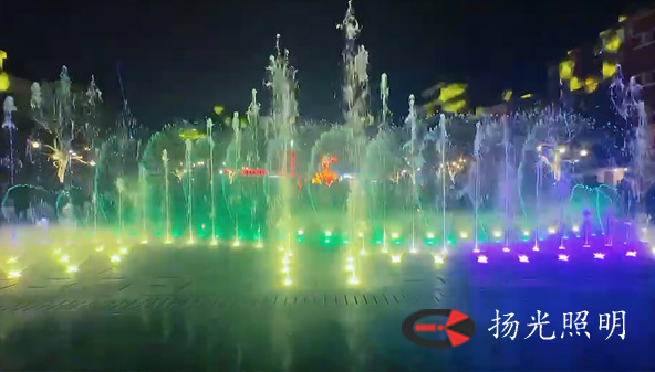 中國舉重博物館廣場燈光（guāng）秀