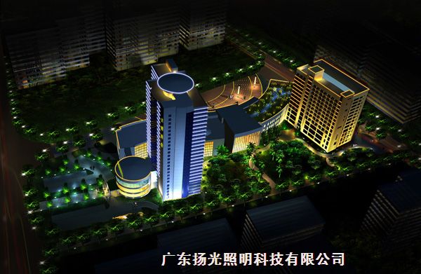 東莞大朗商會大廈樓體亮化（huà）