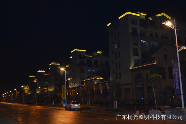 陽（yáng）江馬德裏夜景照明工程實拍