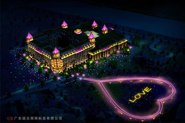 廣州百萬葵（kuí）園婚慶主題酒店亮化工程
