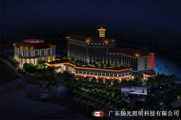 惠州大（dà）亞灣華美達酒店夜景照（zhào）明