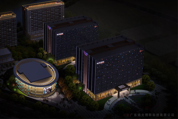 東莞搜於特辦（bàn）公大樓（lóu）夜景照明設計