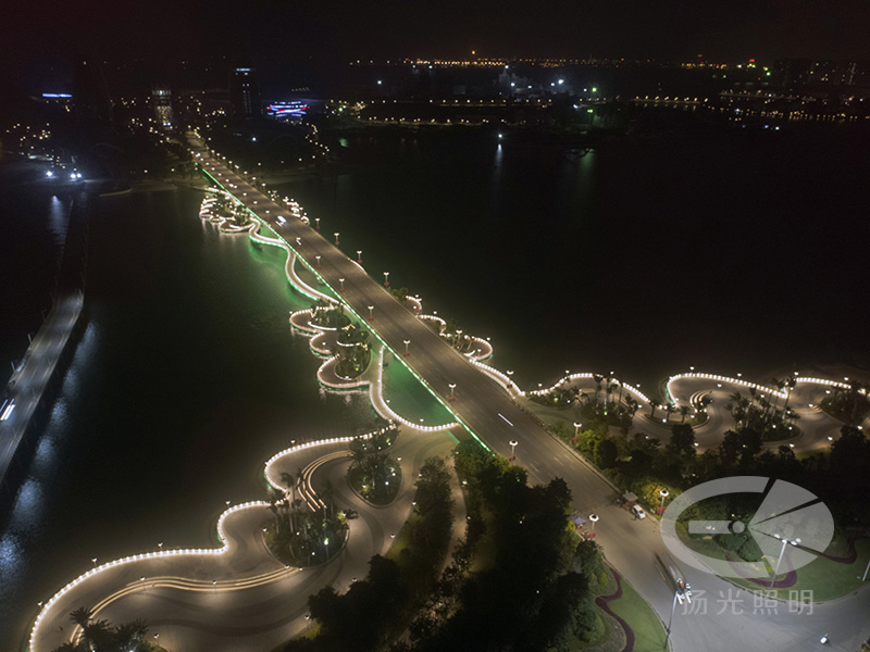 海花（huā）島入島橋梁夜景照明工程