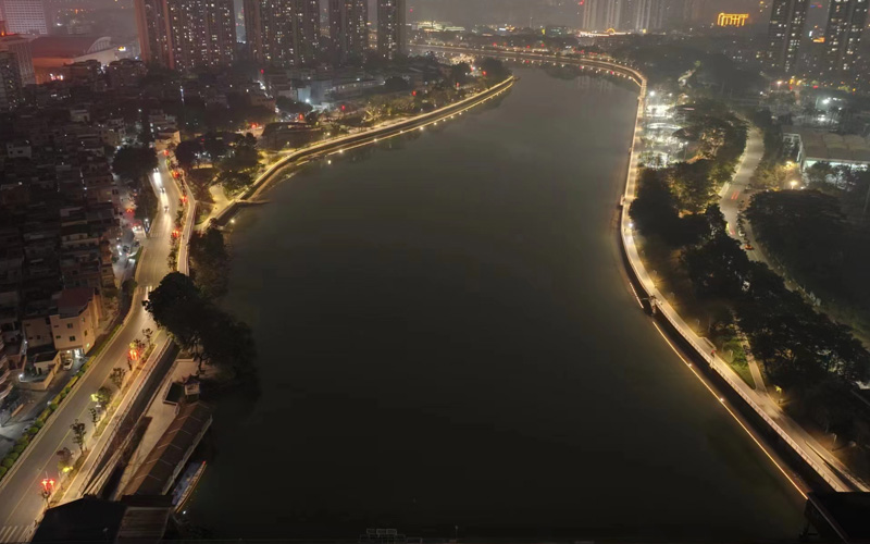 東莞市三（sān）江六岸（àn）濱（bīn）水岸線示範段項目二期工程（莞城段）景觀照（zhào）明工程