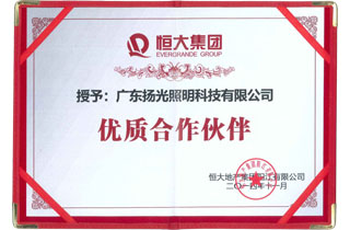 恒大集（jí）團優質（zhì）合作（zuò）夥伴（bàn）